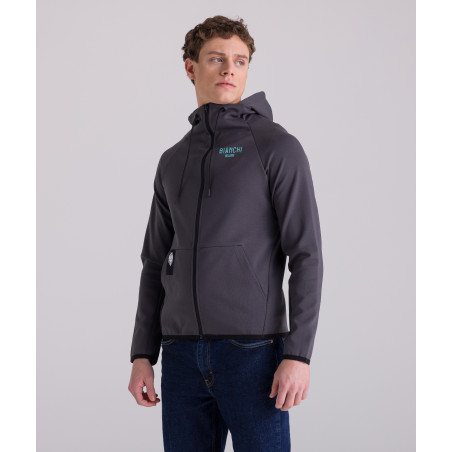 BIANCHI MILANO FAN - FELPA CON CAPPUCCIO